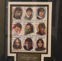 Beatles Uncut Stamps